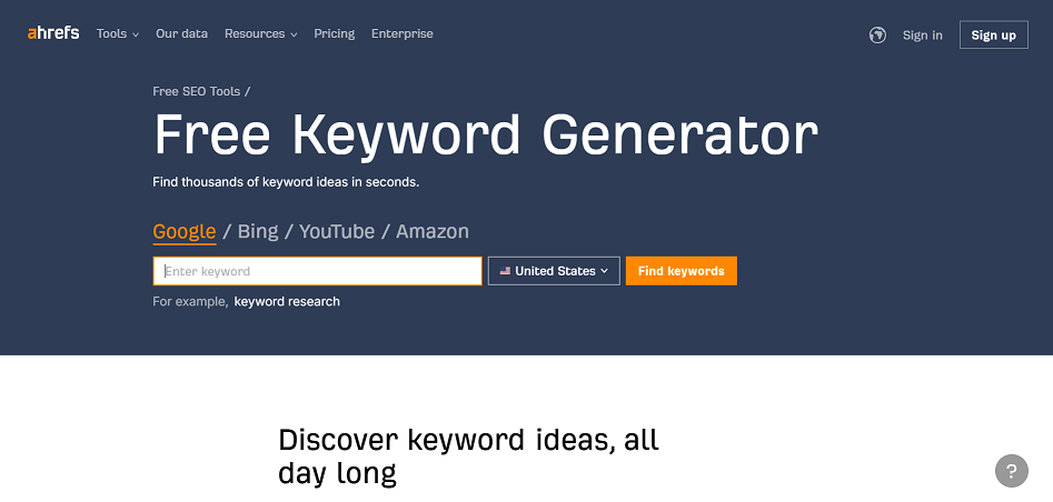 Ahrefs Keywords Explorer